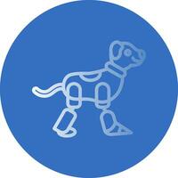 Robot dog Vector Icon Design