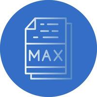 Max File Format Vector Icon Design