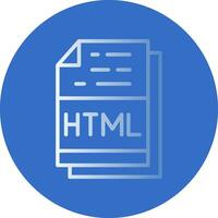 Html File Format Vector Icon Design