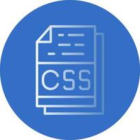 Css File Format Vector Icon Design
