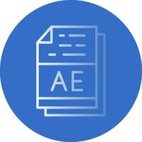 ae vector icono diseño