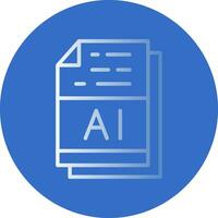 AI File Format Vector Icon Design