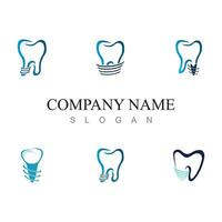 Dental implant logo design concept vector, Dental Care logo template vector