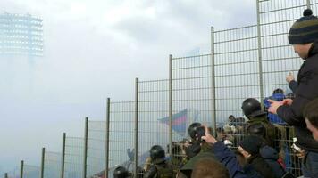 Football Stadium Covered with Smoke video