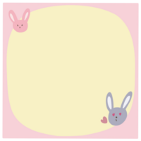 Bunny on frame png