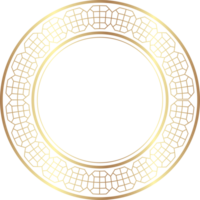 chinois d'or cercle Cadre décoratif conception. png