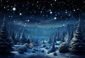 Blue winter background photo