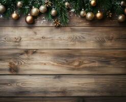 Wooden Christmas background photo