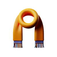 scarf 3d rendering icon illustration png