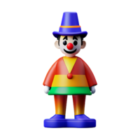 clown 3d interpretazione icona illustrazione png