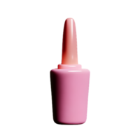 nail polish 3d rendering icon illustration png