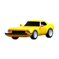 raça carro 3d Renderização ícone ilustração png