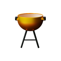 parrilla 3d representación icono ilustración png