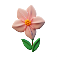 jasmine flower 3d rendering icon illustration png