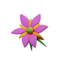 jasmine flower 3d rendering icon illustration png