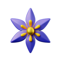 jasmijn bloem 3d renderen icoon illustratie png