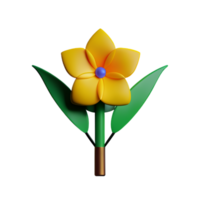 jasmijn bloem 3d renderen icoon illustratie png