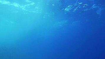 View of wavy water surface from the depth video