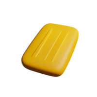 mantequilla 3d representación icono ilustración png
