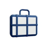 koffer 3d renderen icoon illustratie png
