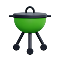 grill 3d tolkning ikon illustration png