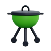 parrilla 3d representación icono ilustración png