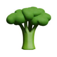 broccoli 3d tolkning ikon illustration png