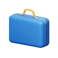 suitcase 3d rendering icon illustration png