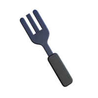 fork 3d rendering icon illustration png