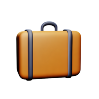 suitcase 3d rendering icon illustration png