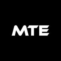 MTE Letter Logo Design, Inspiration for a Unique Identity. Modern Elegance and Creative Design. Watermark Your Success with the Striking this Logo. vector
