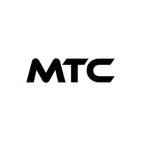 mtc letra logo diseño, inspiración para un único identidad. moderno elegancia y creativo diseño. filigrana tu éxito con el sorprendentes esta logo. vector