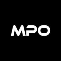 MPO Letter Logo Design, Inspiration for a Unique Identity. Modern Elegance and Creative Design. Watermark Your Success with the Striking this Logo. vector