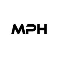 mph letra logo diseño, inspiración para un único identidad. moderno elegancia y creativo diseño. filigrana tu éxito con el sorprendentes esta logo. vector