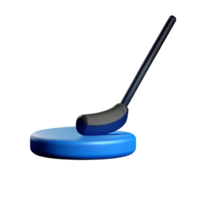 hockey 3d rendering icon illustration png