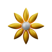 Jasmin Blume 3d Rendern Symbol Illustration png