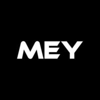 MEY Letter Logo Design, Inspiration for a Unique Identity. Modern Elegance and Creative Design. Watermark Your Success with the Striking this Logo. vector