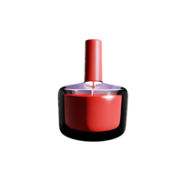 nail polish 3d rendering icon illustration png