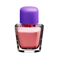 nail polish 3d rendering icon illustration png