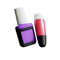 nail polish 3d rendering icon illustration png