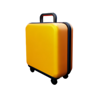 suitcase 3d rendering icon illustration png