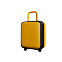 valise 3d le rendu icône illustration png