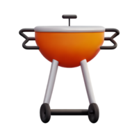 grill 3d tolkning ikon illustration png