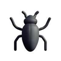 bug 3d rendering icon illustration png