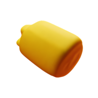mantequilla 3d representación icono ilustración png