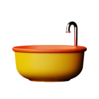 bathroom 3d rendering icon illustration png