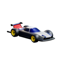 race car 3d rendering icon illustration png