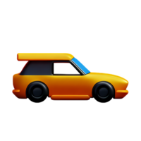 course voiture 3d le rendu icône illustration png