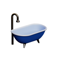 bathroom 3d rendering icon illustration png