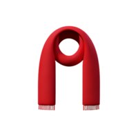 scarf 3d rendering icon illustration png